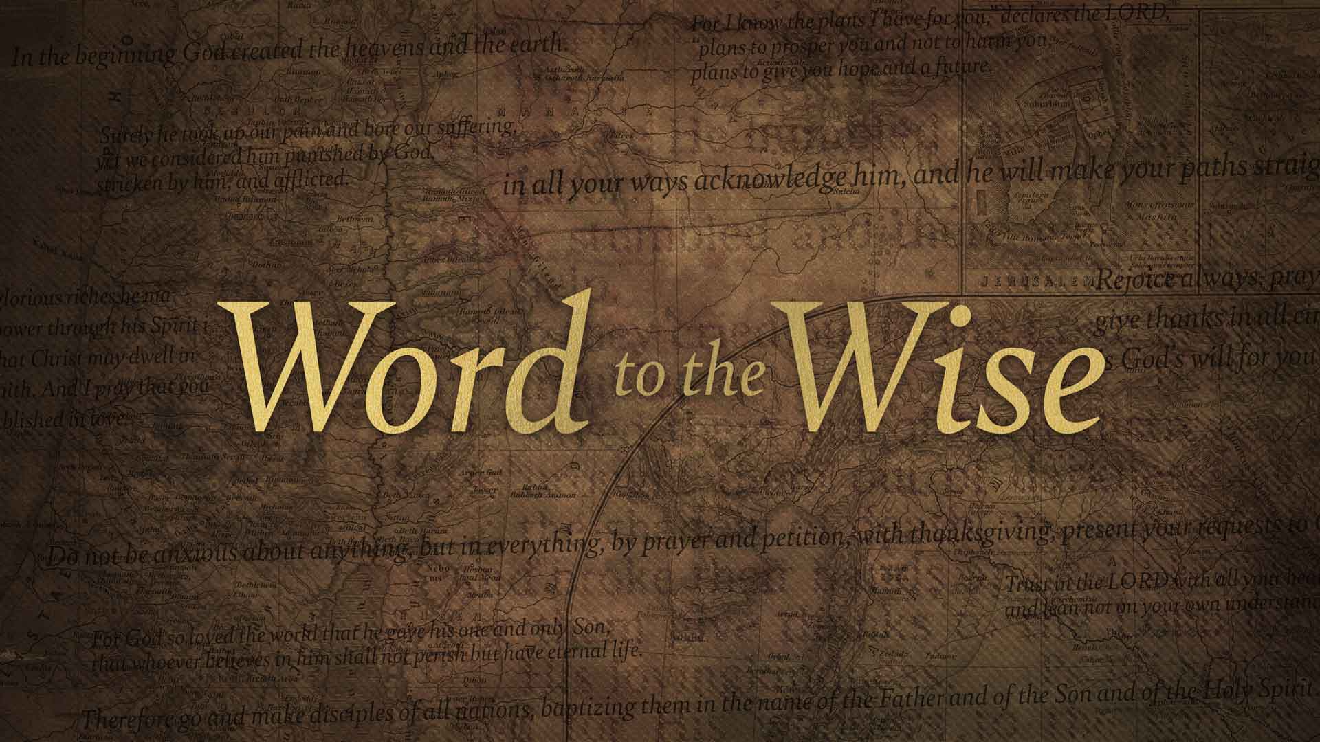 Word to the Wise Series at LWCC